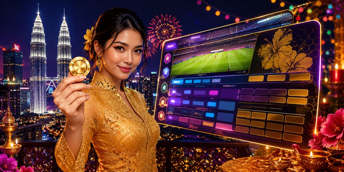 Pengguna Malaysia menyemak maklumat privasi platform 2082 di Kuala Lumpur