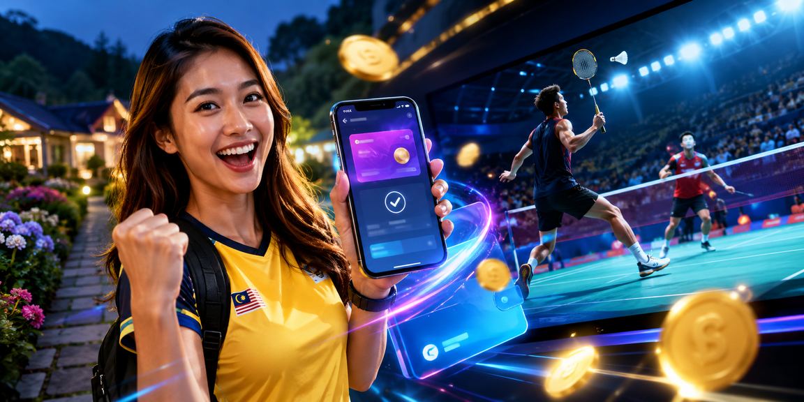 Pengguna Malaysia mendaftar akaun 2082 melalui aplikasi mudah alih